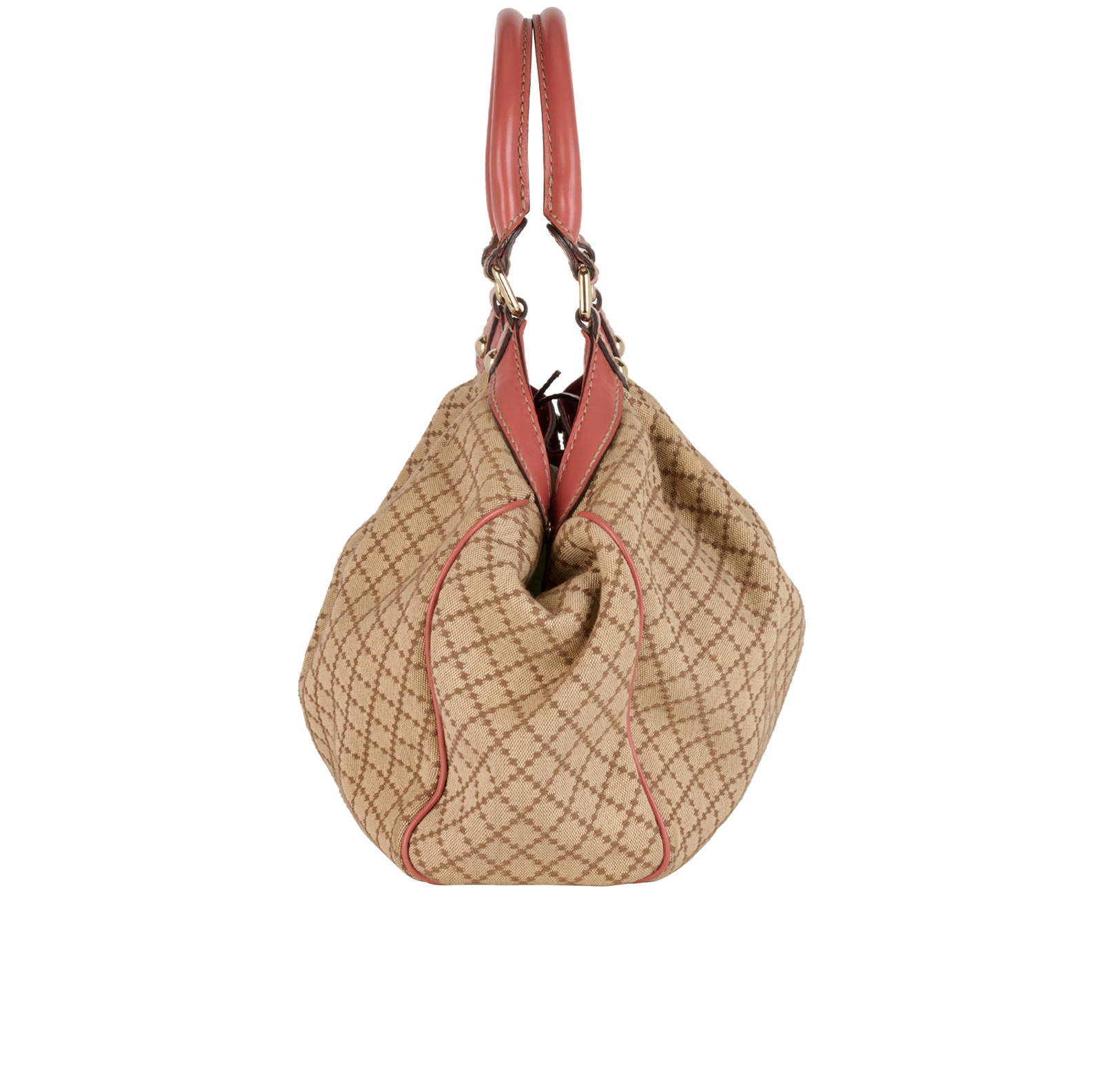 Medium Sukey Tote, &pound;350, Handbags, Beige/Pink, Canvas, Bottom view